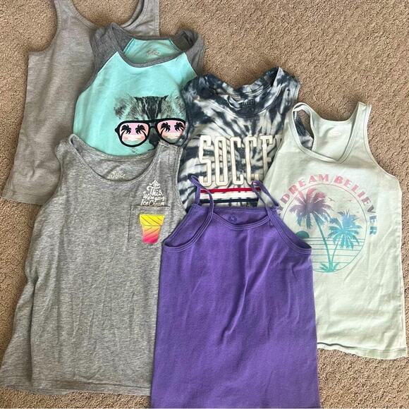 Girl size 6 and 8 tank top lot. - Picture 1 of 7